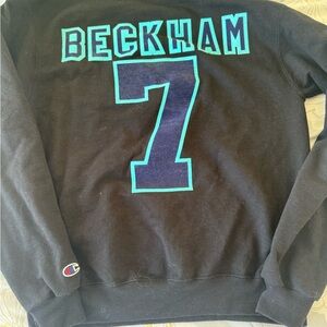 David Beckham 7 Champion Crewneck Size Medium Pre Owned